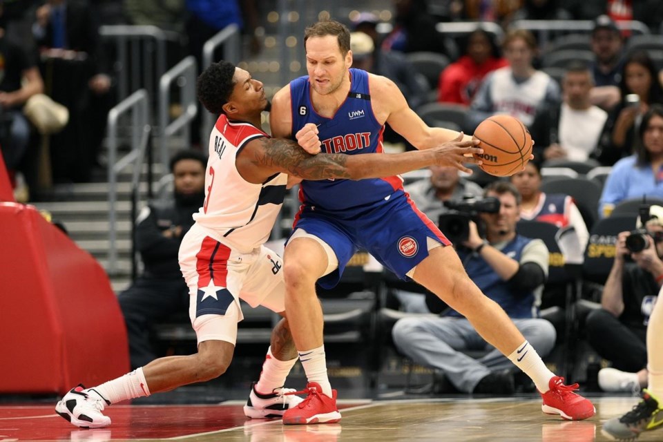 Beal limited by back, but Wizards roll past Pistons 120-99