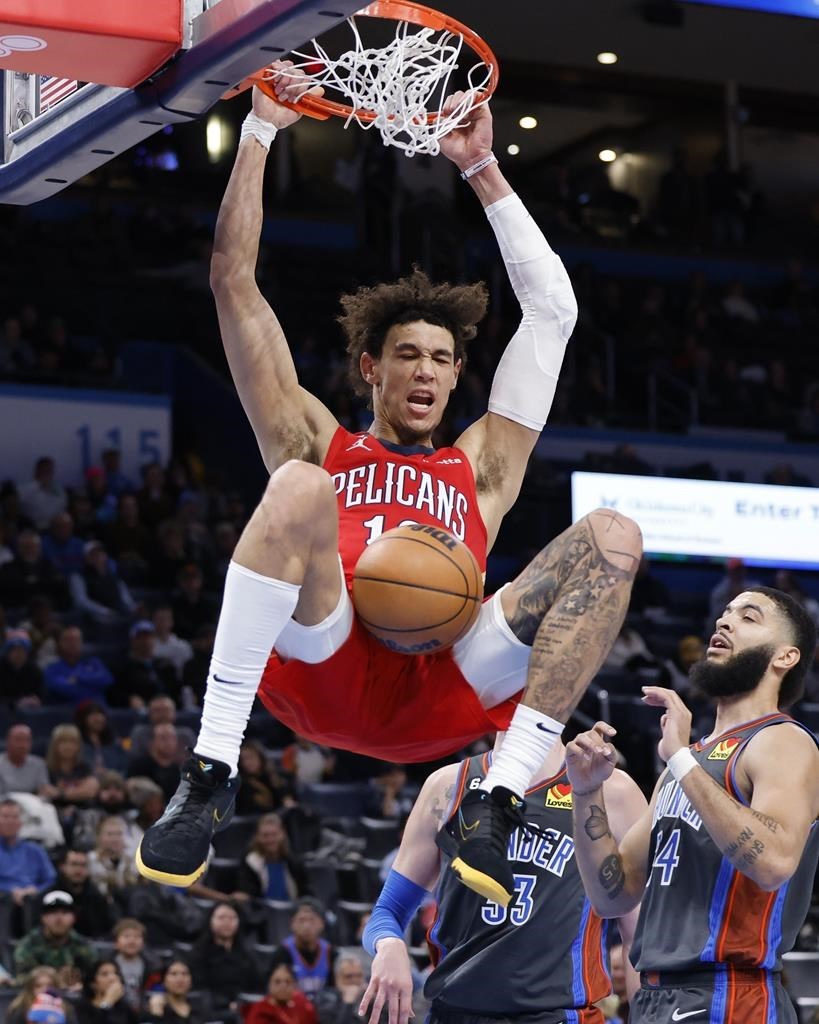 Murphy scores 23, Pelicans beat Thunder in OT without Zion ...