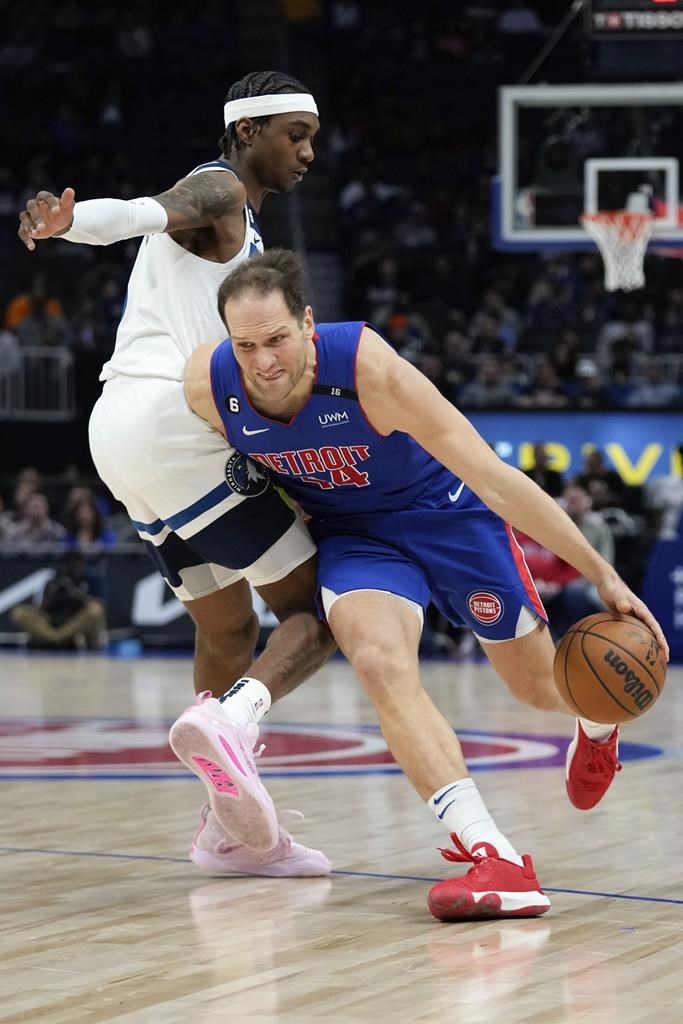 Bey, Bogdanovic lead shorthanded Pistons past Timberwolves