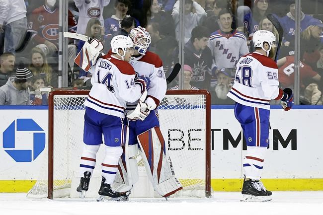 Caufield's 3rd period goal leads Canadiens past Rangers 2-1