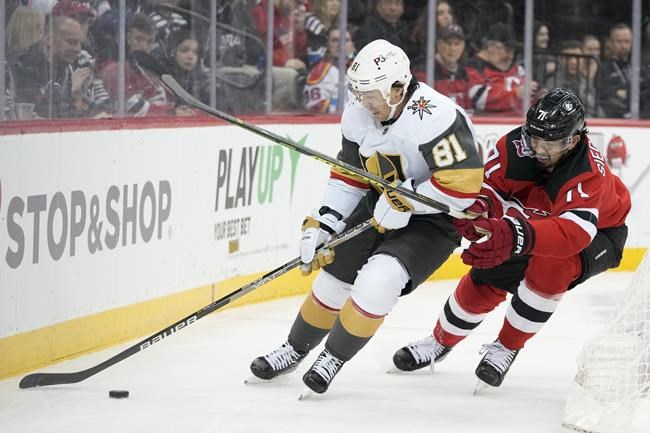 Hamilton scores 2 on power play, Devils win without Hughes