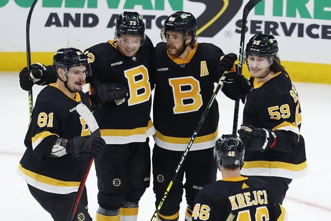 Zacha helps Bruins beat Oilers 3-2 for 7th straight win