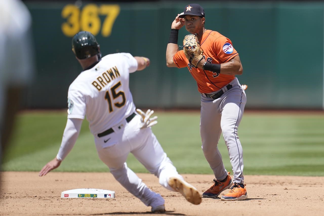 Waldichuk holds Astros hitless in relief, A's launch 3 homers in 4