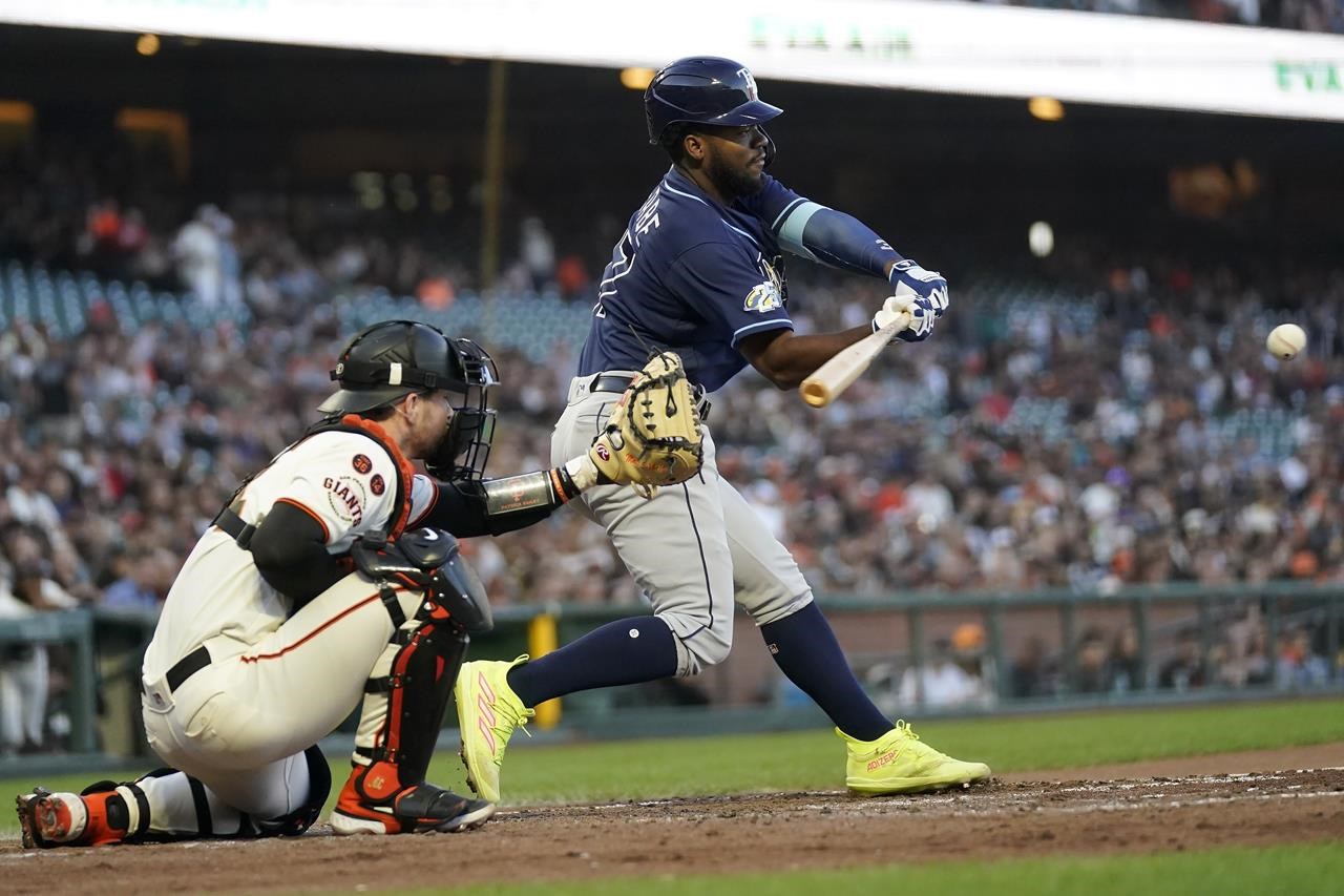 Bethancourt homers and singles in run, Rays beat Giants 10-2 - ABC