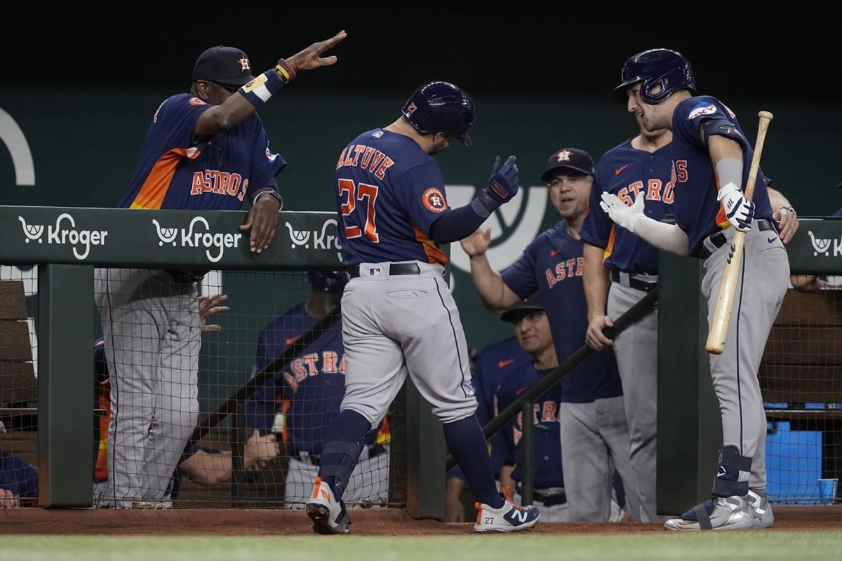 Jose Altuve homers in each of first 3 innings, Astros rout Rangers 14-1 -  The San Diego Union-Tribune