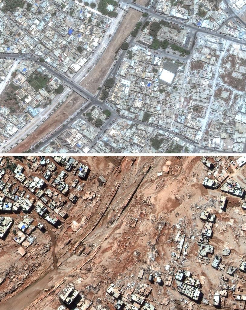 Ap Photos Satellite Images Show Flood Devastation That Killed More Than 11000 In Libya 