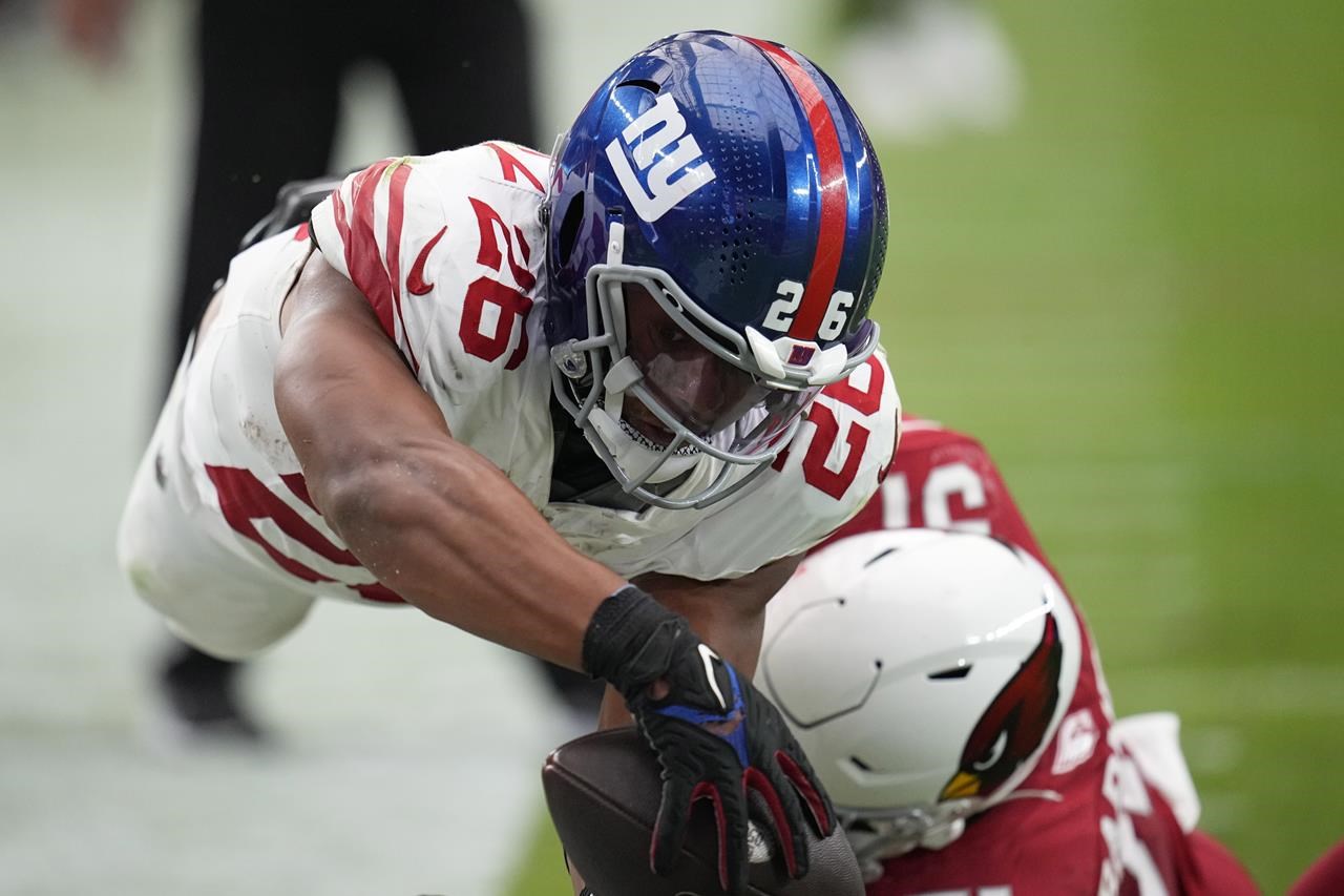 Giants' Barkley doubtful for Monday night's game against Seahawks