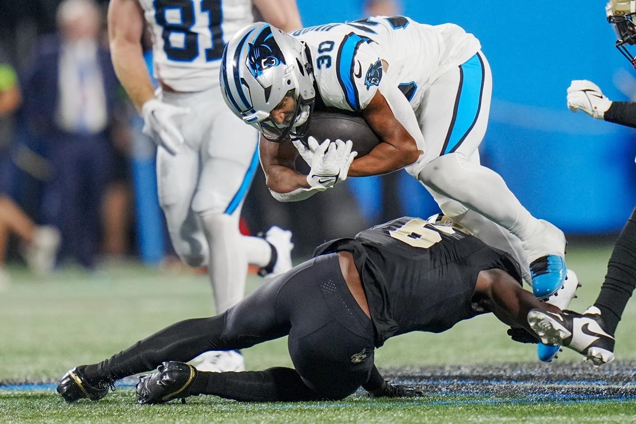 Chris Olave Tips Pass to Himself for Spectacular Catch on Monday Night  Football