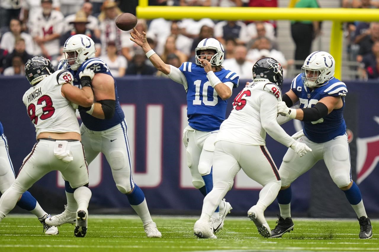 Colts QB Anthony Richardson ruled out, Gardner Minshew to start vs. Ravens