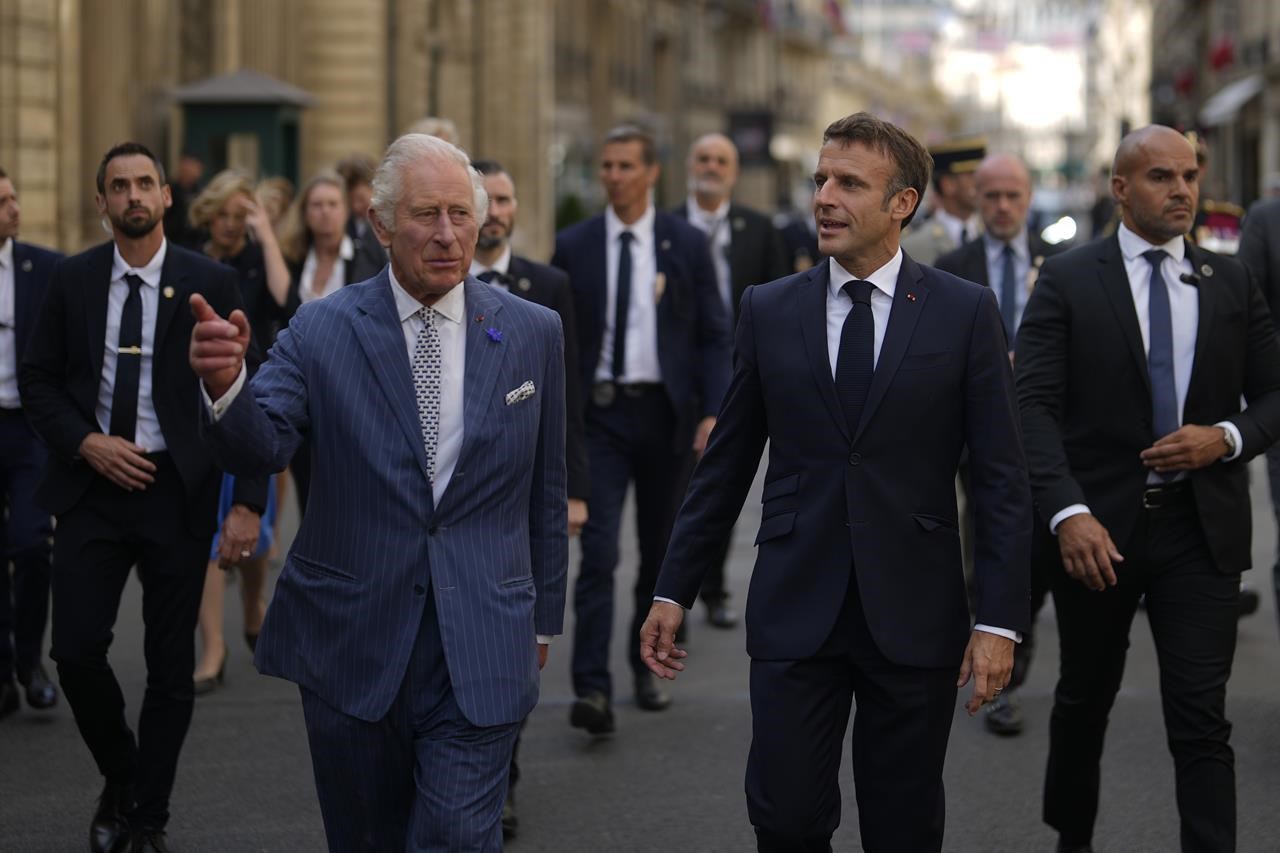 France's Macron welcomes King Charles on state visit