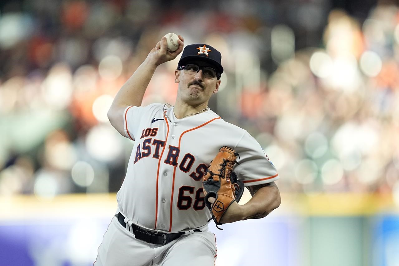 Returning to the mound at @minutemaidpark: José Urquidy