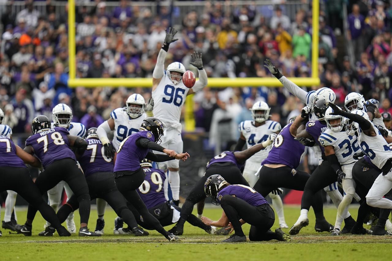 Points and Highlights: Indianapolis Colts 22-19 Baltimore Ravens