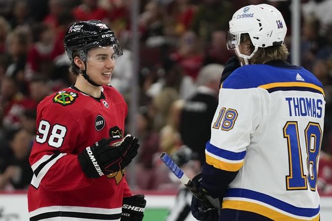 Connor Bedard skates in his first NHL exhibition game with the Chicago  Blackhawks