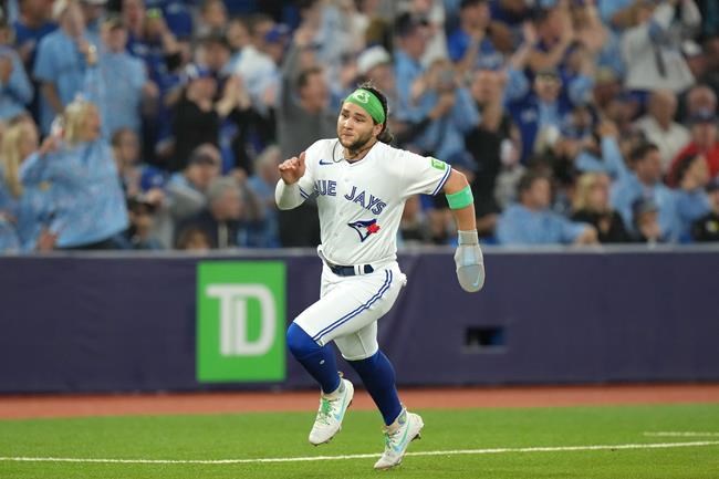 Kirk and Bichette push Blue Jays to brink of wild card berth with