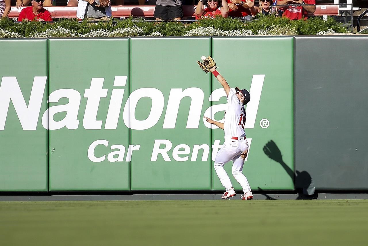 Wainwright strikes out in cameo to end career as Cardinals beat Reds 4-3.  Votto ejected