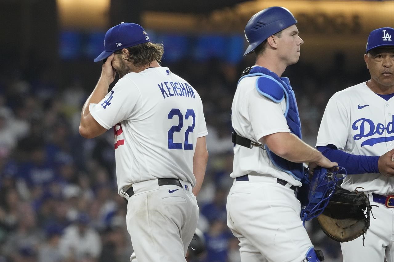 Dodgers LHP Clayton Kershaw chased in 1st inning of NLDS against  Diamondbacks
