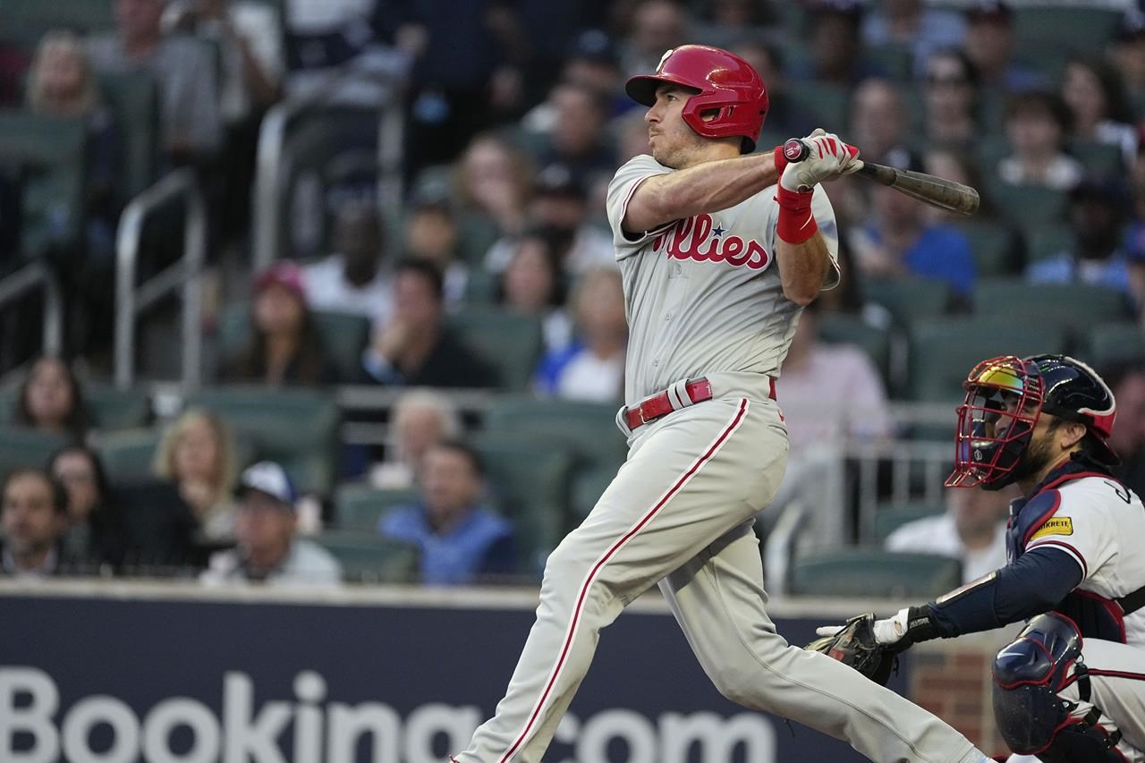 Braves rally for 5-4 win over Phillies on d'Arnaud, Riley homers and  game-ending double play –