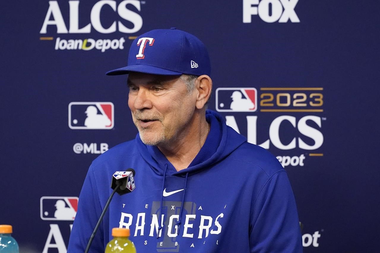 Texas Rangers manager Bruce Bochy leads the Rangers to a sweep of the  Phillies