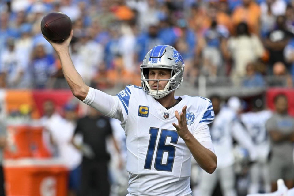 AP source: Lions trade Stafford to LA for Goff, draft picks source