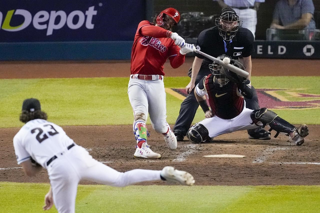 Harper, Phillies on verge of elimination as Astros win to take 3-2