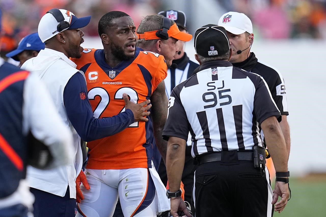 Broncos safety Kareem Jackson vows to aim lower on bang-bang hits to avoid  more fines, suspensions - North Shore News