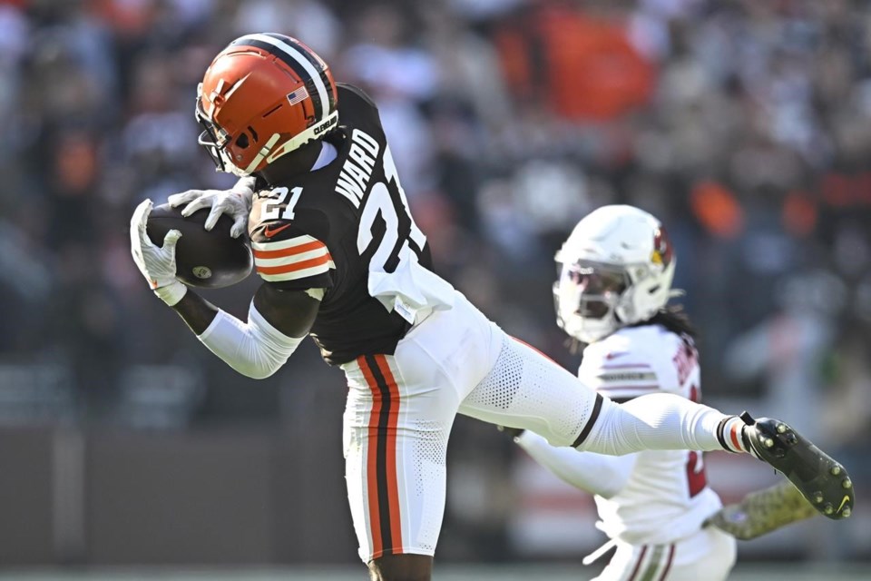 Browns top cornerback Denzel Ward to miss Sunday's game against Denver with  shoulder injury - LakelandToday.ca