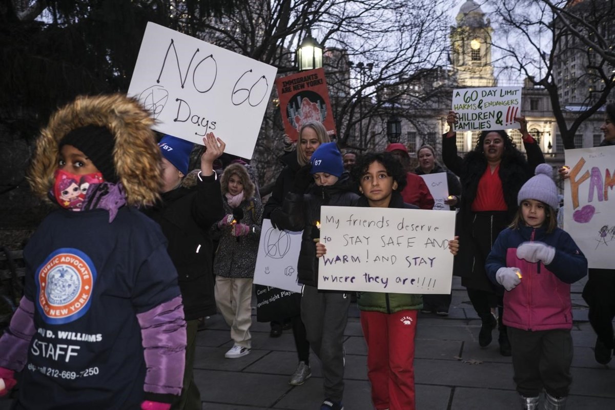 Migrant Families Rally For End To New York’s New 60-day Limits On ...