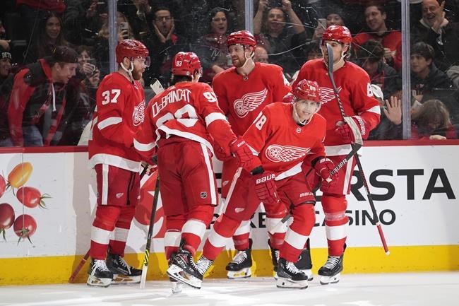 Dylan Larkin scores 2 goals as the Detroit Red Wings beat the slumping ...