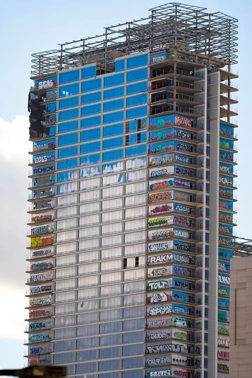 Towering Over The Grammys Is A Los Angeles High Rise Tagged With 27