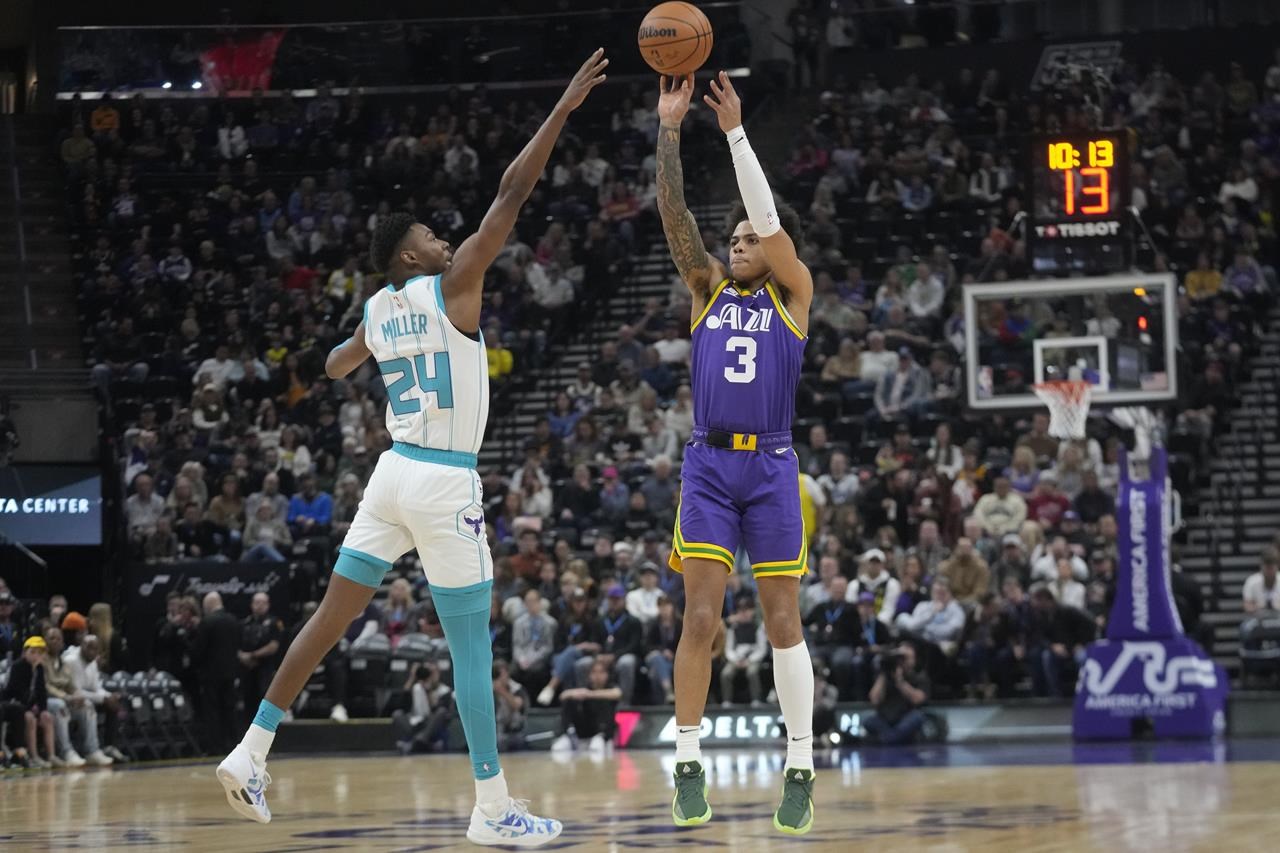 Miles Bridges has 26 points and 14 rebounds, Hornets beat Jazz for 4th  straight victory 