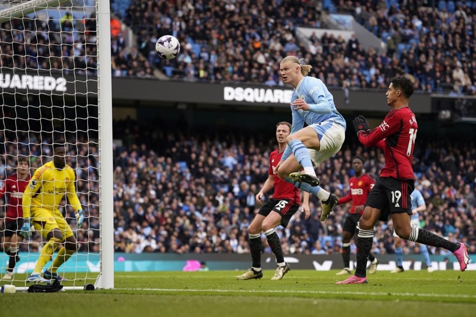 Haaland produces the miss of the season in the Manchester derby before