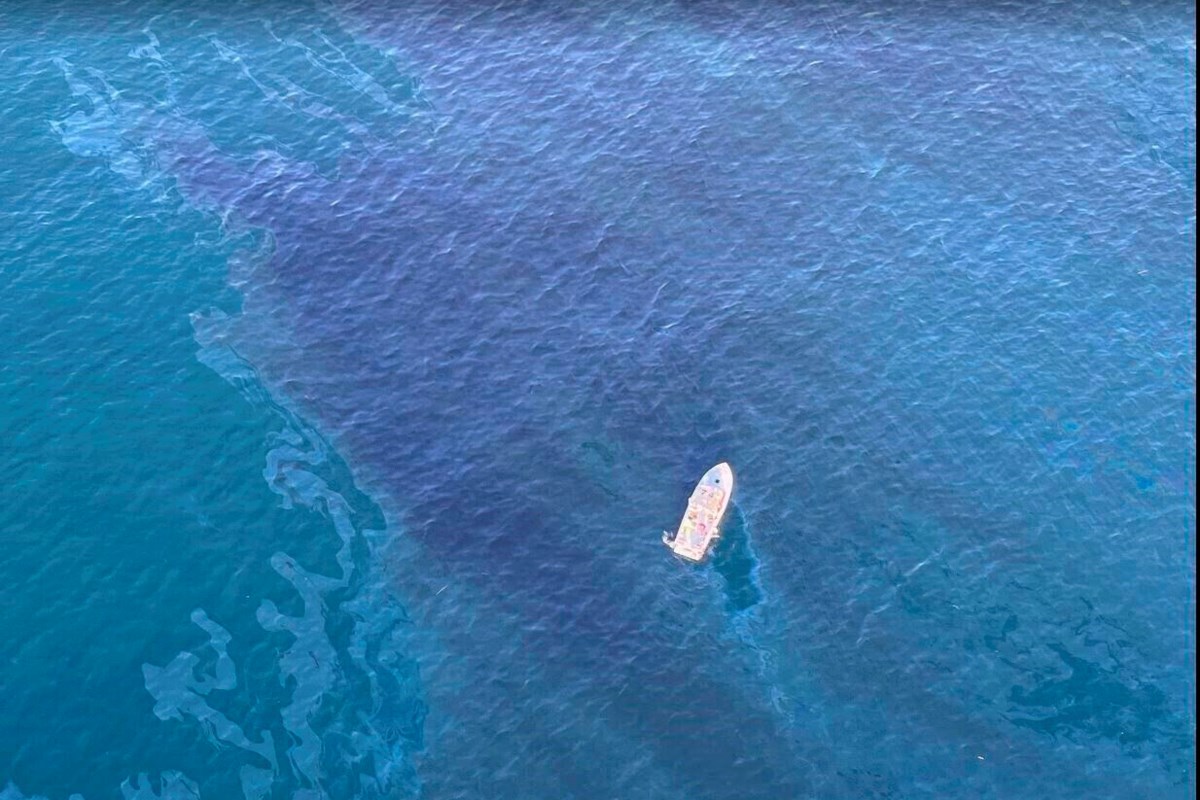 Oil sheen off California possibly caused by natural seepage from ocean  floor, Coast Guard says 