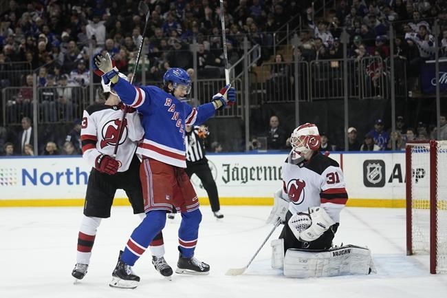 Rangers' Matt Rempe Suspended 4 Games For Elbowing Devils' Jonas ...