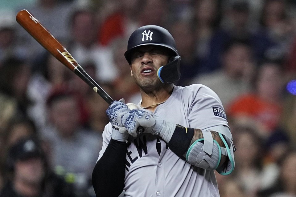 Yankees Second Baseman Gleyber Torres Leaves Game After Being Hit On Right Thumb By Pitch