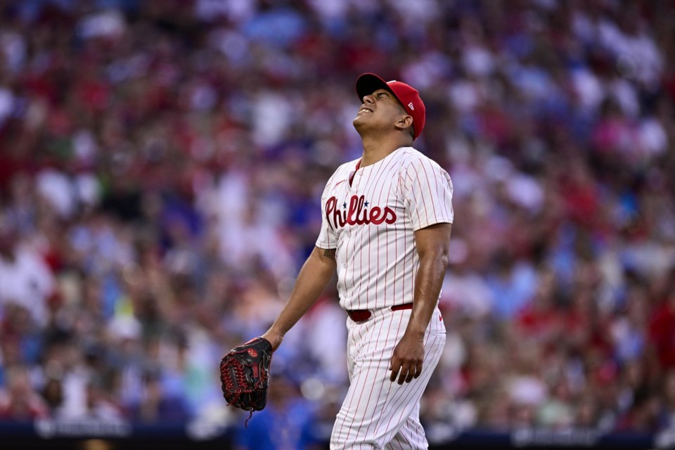 Phillies Left-hander Suárez Departs With Left Hand Contusion After ...