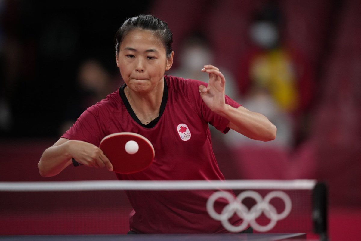 Zhang makes fifth Olympic appearance as part of the Canadian table tennis team