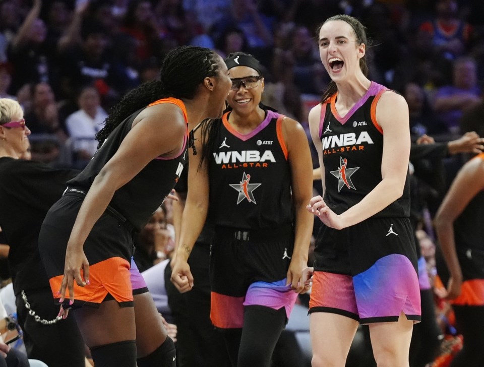 Arike Ogunbowale and Caitlin Clark lead WNBA All-Stars to 117-109 win ...