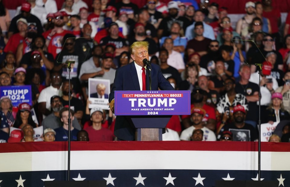 Trump revels in Democratic turmoil as he returns to campaign trail and