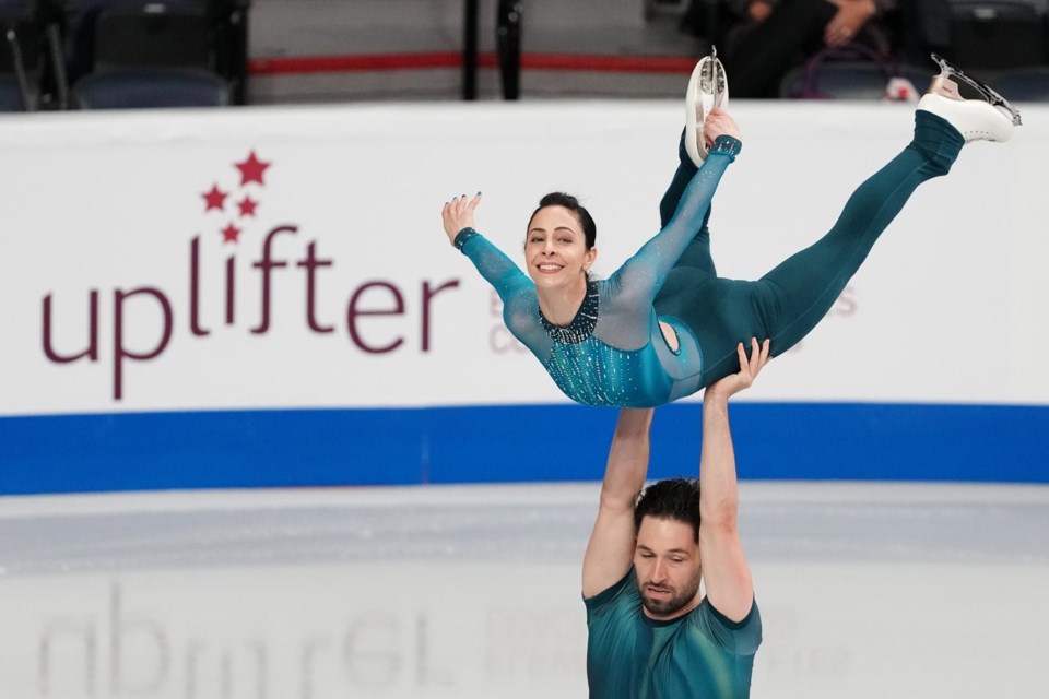 World champs StellatoDudek, Deschamps rank first after short program