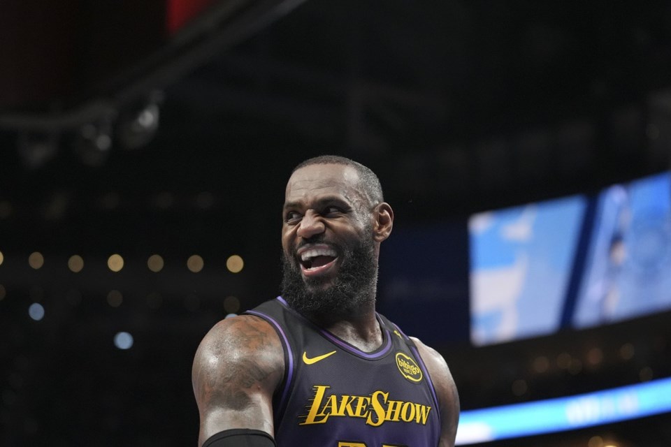 LeBron James is excused from Lakers practice and status for next game is unclear amid foot injury Prince George Citizen