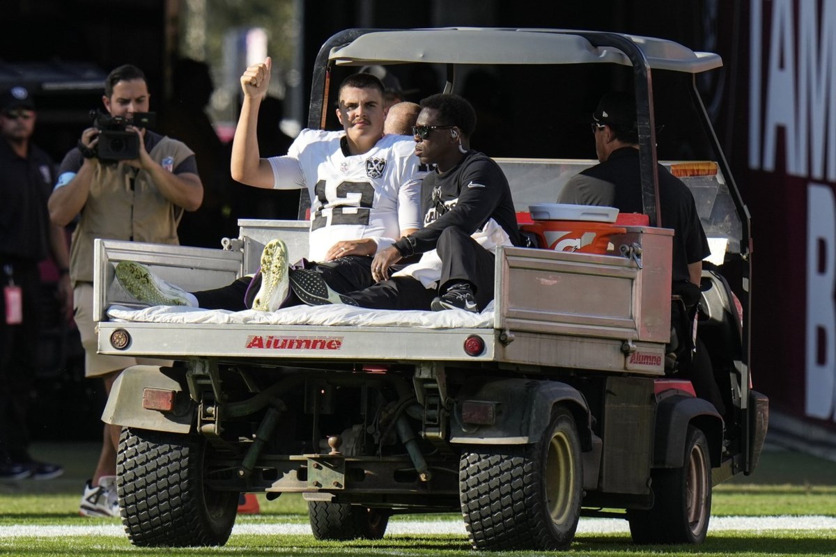 Raiders QB Aidan O'Connell Inactive Against The Falcons. Desmond Ridder ...