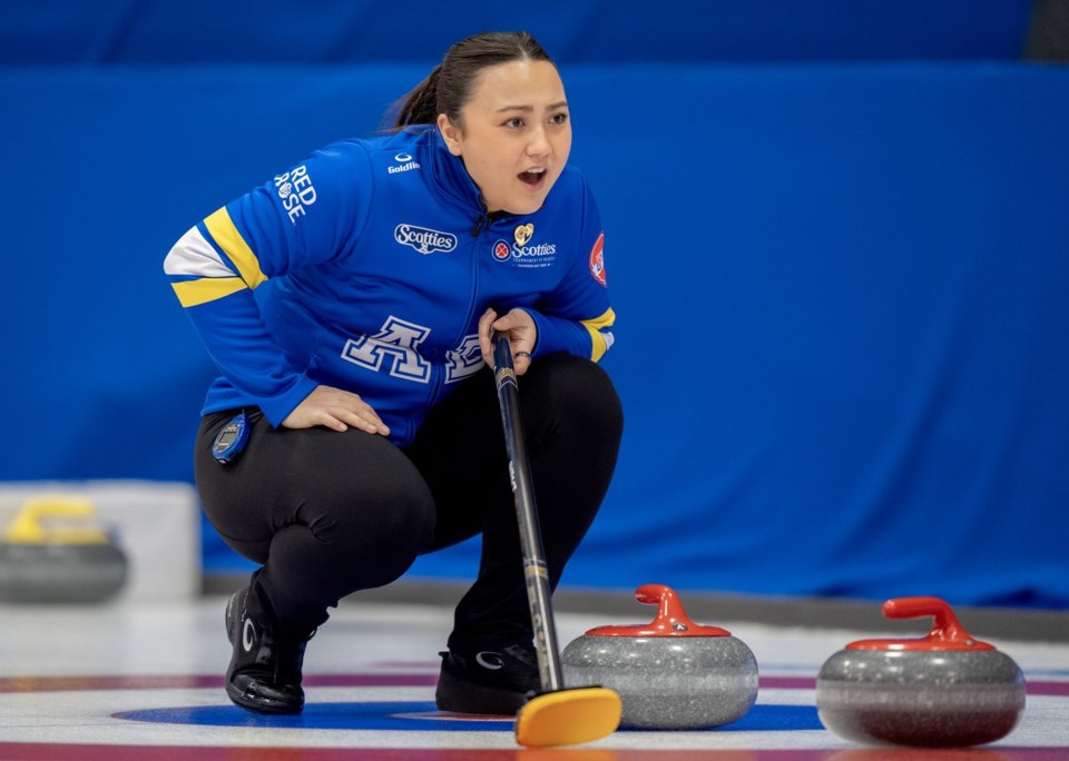 Skrlik bests Sturmay 65 in battle of Alberta teams at Scotties