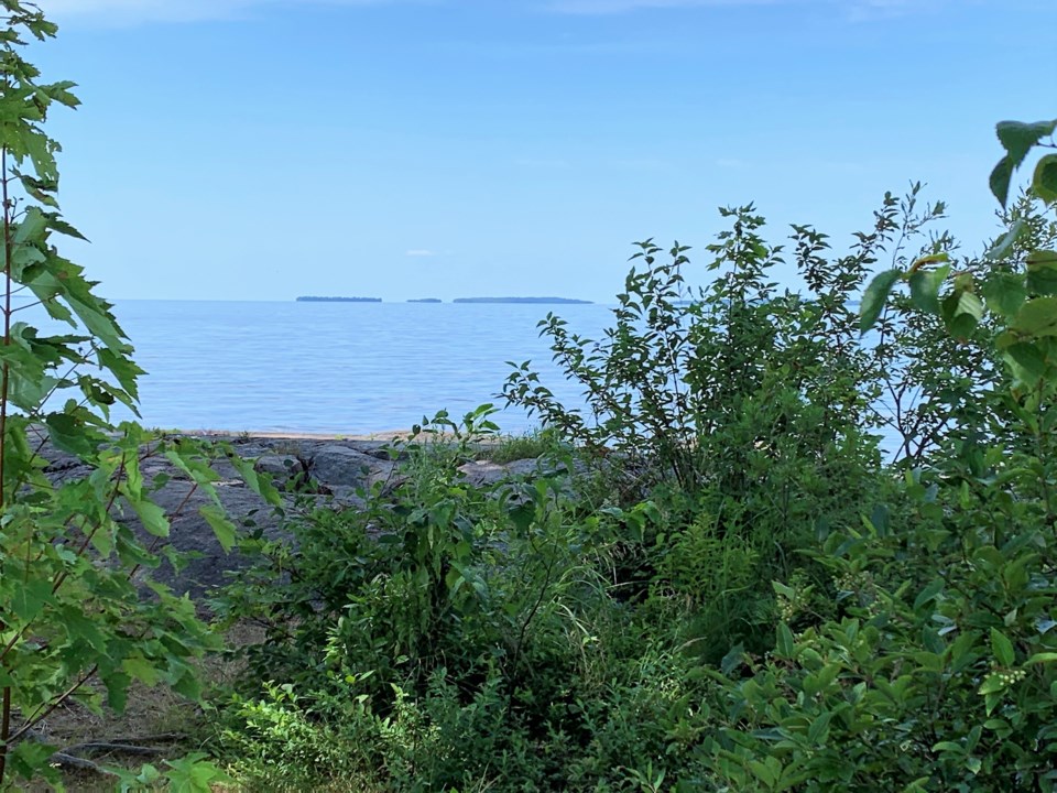 USED 2019-08-22goodmorningnorthbaybct  7 Distant Manitou Islands. Photoby Brenda Turl for BayToday.