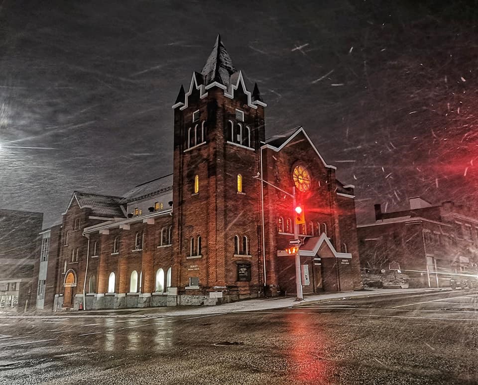 USED 2019-12-12goodmorningnorthbaybct  1 Trinity United Church. Courtesy of Garrett Campbell.