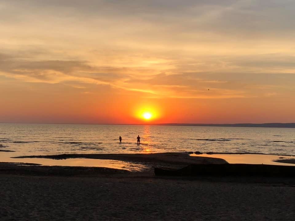 USED 2021-6-22goodmorningnorthbaybct  4 Swimming at sunset. North Bay. Courtesy of Debbie Moss.