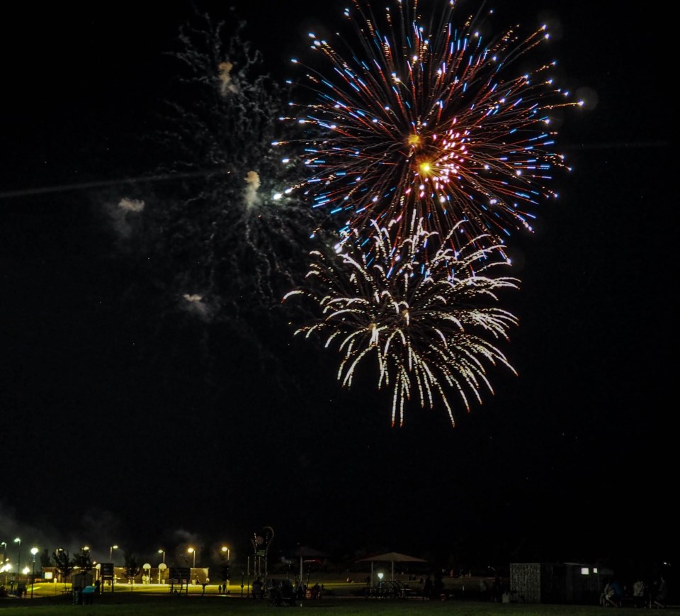 USED 2022-8-16goodmorningnorthbaybct  7 Fireworks over the park. North Bay. Courtesy of Arif A. Majeed.