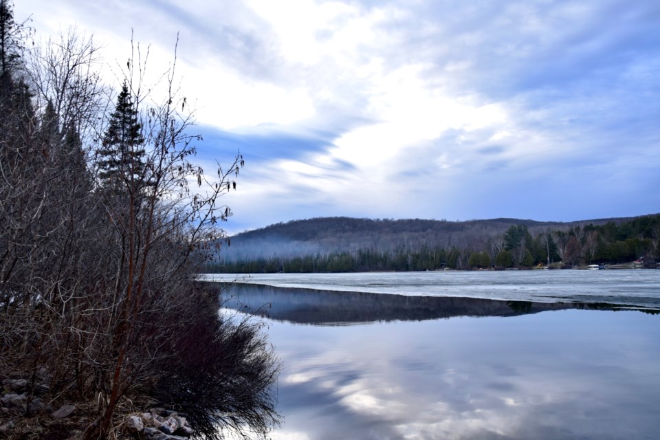 USED 2023-5-9goodmorningnorthbaybct-1-reflections-on-one-mile-bay-trout-lake-north-bay-linda-mccarthy