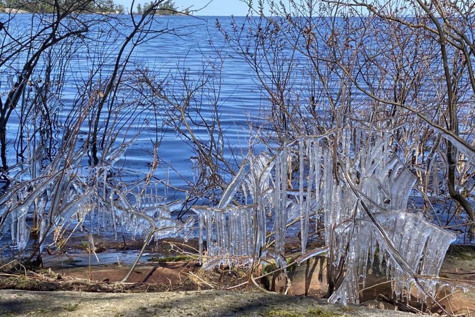 USED 2024-5-7goodmorningnorthbaybct-3-april-icicles-on-lake-nipissing-north-bay-steve-piekarski