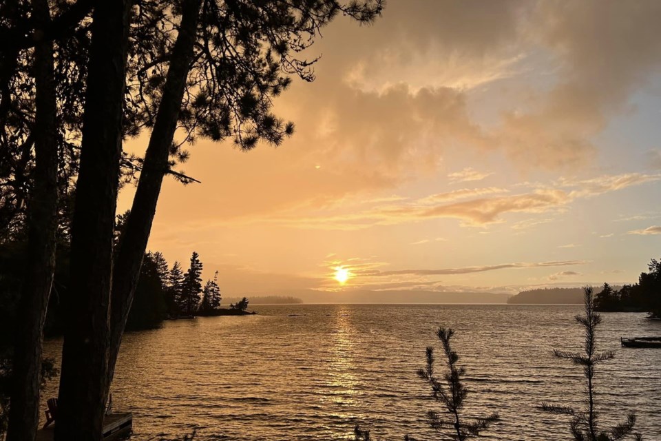 USED 2024-9-10goodmorningnorthbaybct-3-sunset-at-bear-island-indian-reserve-near-temagami-barb-macinnis