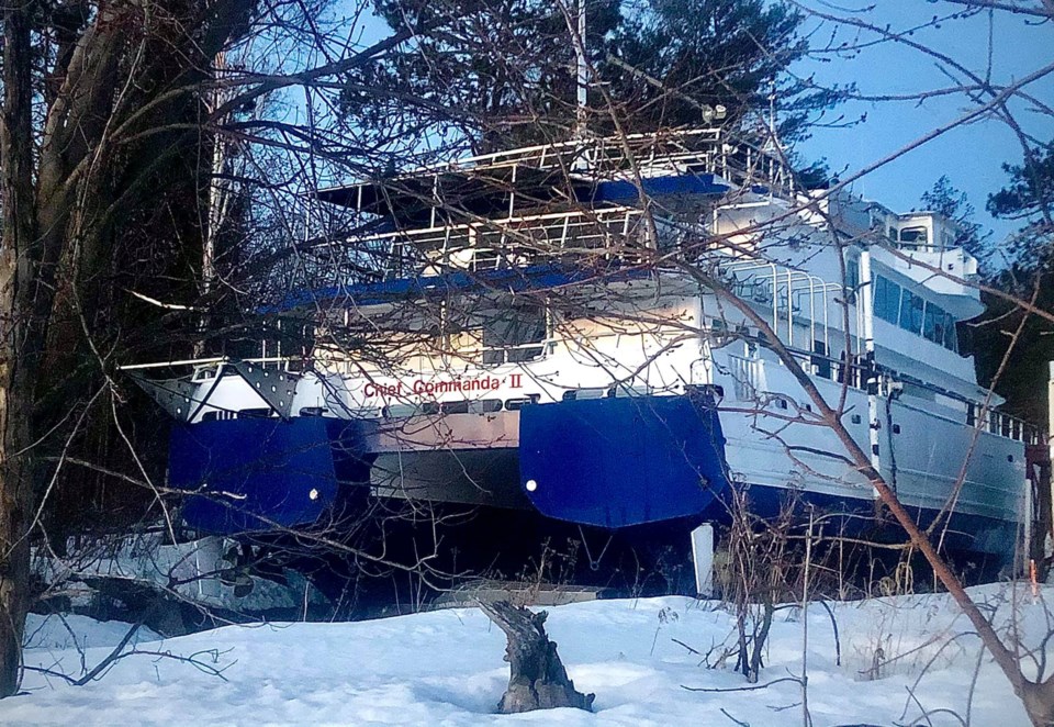 USED 2025-2-4goodmorningnorthbaybct-2-chief-commanda-ii-in-dry-dock-callander-courtesy-of-jeff-clyde